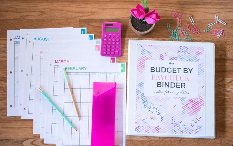 Today, I am showing you our 2017 Budget-by-Paycheck Binder. Learn how I manage our money on a monthly basis, track our spending, pay off debt, and how we save for important goals. Get the budget printables that I use, and start creating a plan for your money today. 