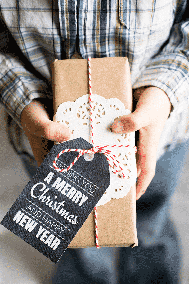 Simple Holiday Gift Tags Printable