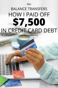 Balance transfers can be a life saver if you have a lot of high-interest debt. Click to read about how I used it to pay off over $7500 in credit card debt.