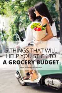 Have you ever walked into a grocery store, shopping list in hand, and come out with 50 things that weren't on your list? Here are 5 things that will help you stick to a grocery budget.