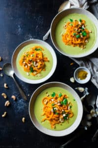 COCONUT CURRY SOUP WITH SWEET POTATO NOODLES