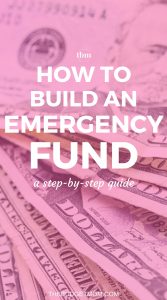 One of the most important categories in your budget is an emergency fund. Saving for life's unexpected expenses is one of the most important things you can do if you are trying to pay off debt or are living paycheck-to-paycheck. Here is a step-by-step guide on how to create and build an emergency fund that you can actually stick to.