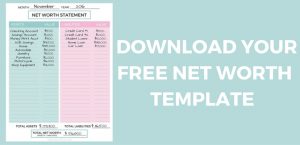 Free Net Worth Worksheet