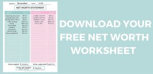 Free Net Worth Worksheet