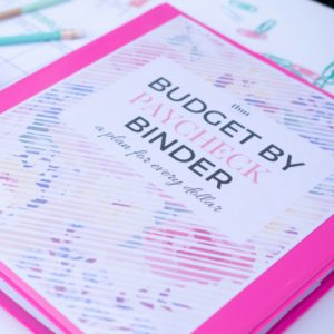 Today, I am showing you our 2017 Budget-by-Paycheck Binder. Learn how I manage our money on a monthly basis, track our spending, pay off debt, and how we save for important goals. Get the budget printables that I use, and start creating a plan for your money today.