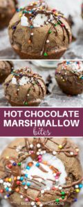 Nothing beats a nice hot cup of hot chocolate...until now. Enjoy hot chocolate in a bite size. This recipe is a marshmallow-stuffed chocolate drizzled dessert.
