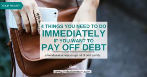 Do you have student loans, credit cards, or car loans that you want to get rid of? This is a great article that sets up an actual foundation for paying off debt quickly.