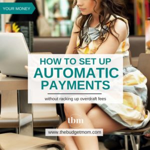 If you set up automatic payments, make sure always have enough money in your account to cover the amount. Here's how to set up auto-pay without racking up overdraft fees.