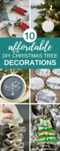 If you are on a small budget this year, decorating for the holidays can seem impossible. Here are 10 affordable ways to decorate your Christmas tree without breaking the bank.