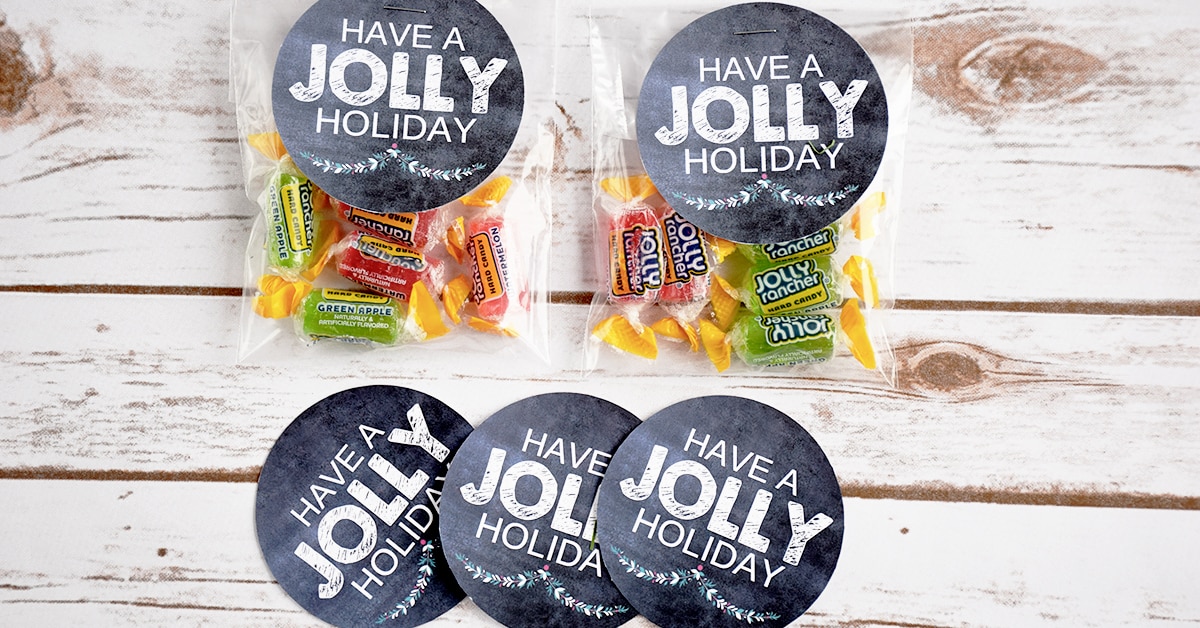 Printable Jolly Holiday Gift Tags