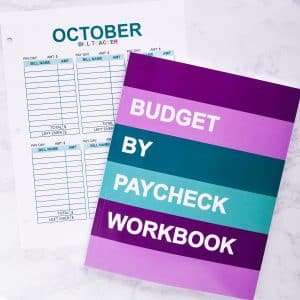 Teal & Purple Budget-by-Paycheck Softcover Edition