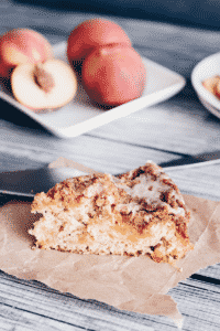 Perfect for the upcoming peach season, this Peach Coffee Cake is irresistible. It's the perfect way to show off the season's juiciest peaches! Trust me, you can't have just one slice!