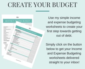 Use these worksheets to help you create a budget for your income and expenses.