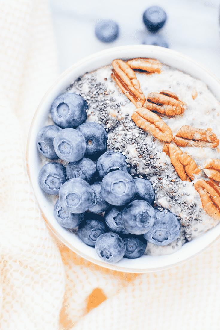A spin on the usual boring oatmeal. This Instant Pot power meal is filled with vitamins, minerals, fiber, protein, and antioxidants. Start your day off right with chia seeds, berries, and steel cut oats.