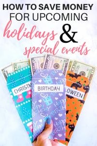 Are you worried about having enough money for an upcoming holiday or special occasion. Here's how to save for it!