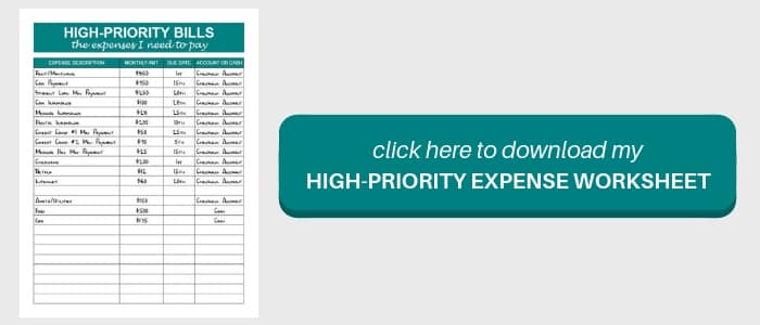 High-Expense Worksheet Resource Library