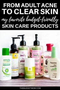 my favorite budget-friendly skin care products PInterest