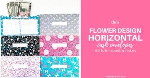 Flower Design Horizontal Cash Envelopes FB Link