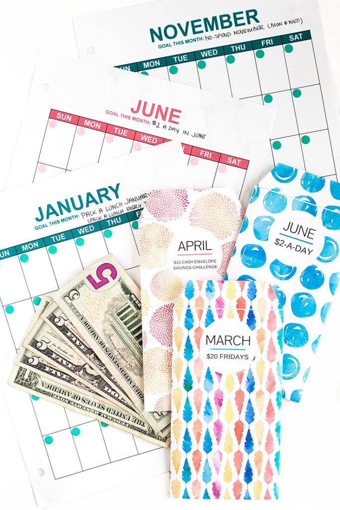 Are you ready to save in the new year? Let's save more of our dollars by completing a different savings challenge for every month in 2019!