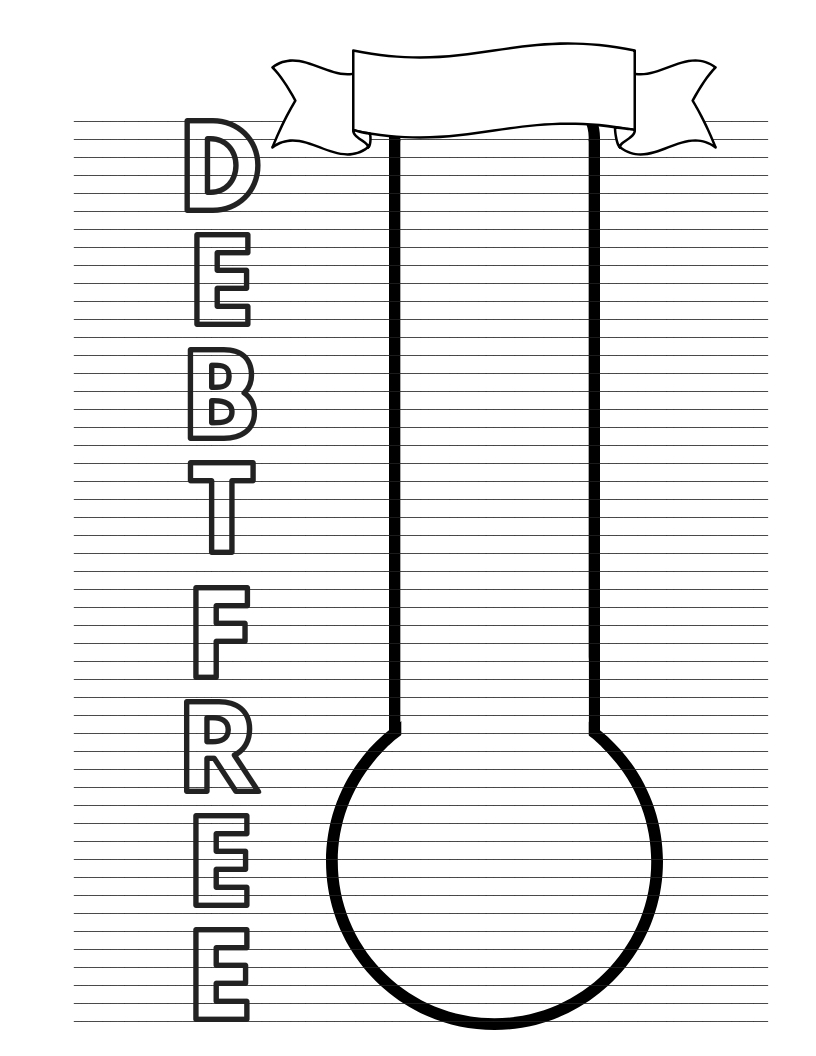 Debt Free Thermometer Image