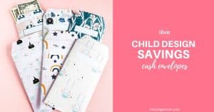 Use these child-designed vertical cash savings envelopes to teach your child the valuable lessons of saving money. Use the envelopes to store cash allowances & birthday money!