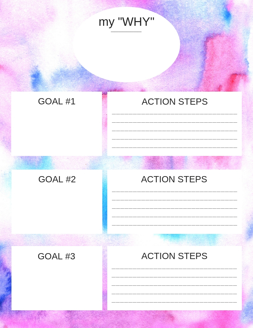 Goal Worksheet Image