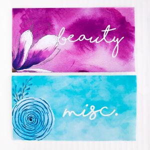 Editable Watercolor Floral Horizontal Design Cash Envelopes 1