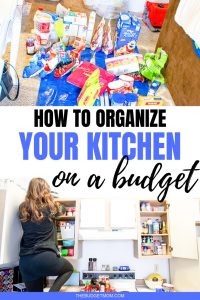 Organizing tips for small spaces on a budget. Today, I am showing you how I organized my kitchen without spending a lot of money.