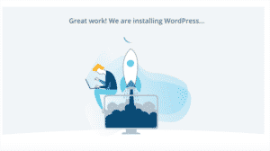 Bluehost installation of WordPress