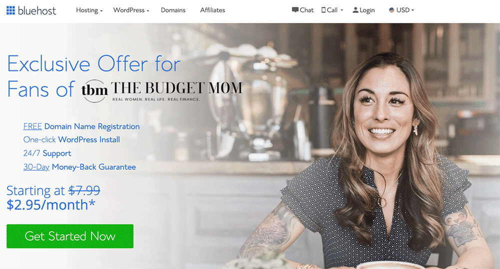 The Budget Mom is a fan of Bluehost