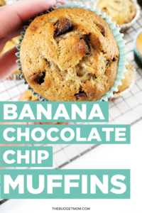 Do you want to use up old bananas? These moist and easy chocolate chip banana muffins are the perfect answer!