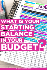 When creating a budget, most of us focus on tracking our expenses, but tracking your income is just as important. This includes knowing your starting balance.